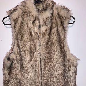 Charlotte Russe faux fur vest